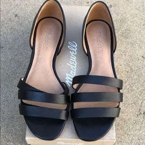 Madewell Black Sandal Flats 🌞